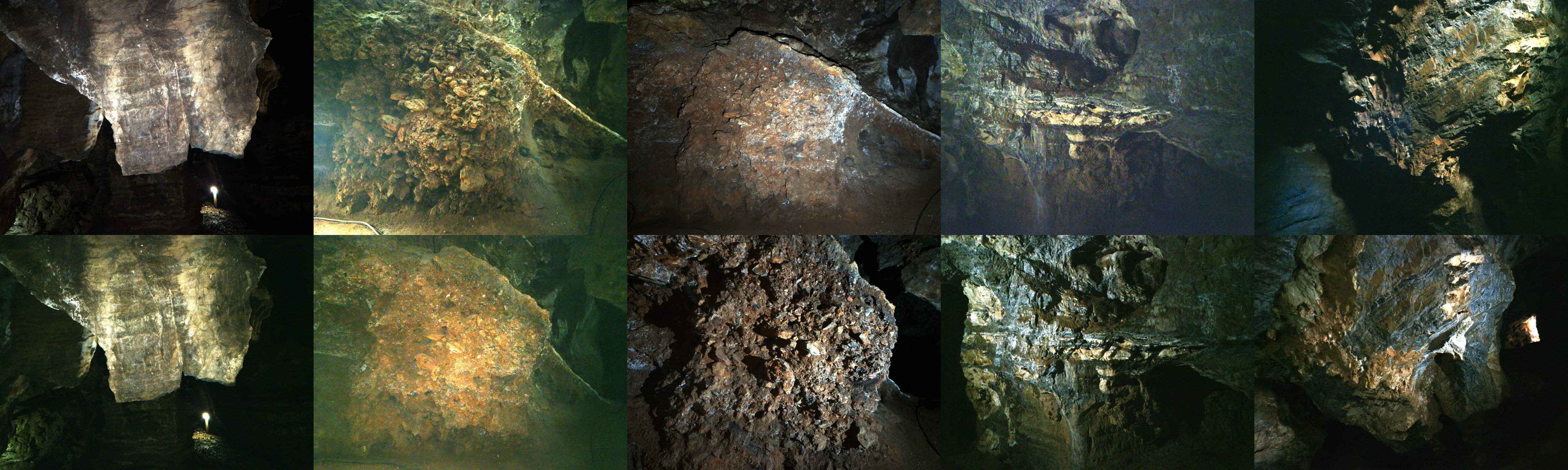 Ground-truth reference views of all ten Sterkfontein Caves scenes